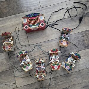 Mr Christmas Musical Carousel String Lights with Control Box Vintage